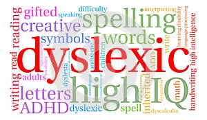 Dyslexic Word Cloud photo