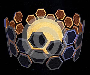 A Dyson sphere is a hypothetical megastructure