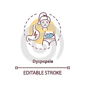 Dyspepsia concept icon