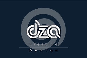 DZA Creative Unique Modern Letter Logo Design