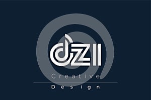 DZI Creative Unique Modern Letter Logo Design