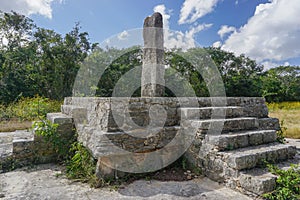 Dzibilchaltun, Yucatan, Mexico: Structure 12, a plain stela