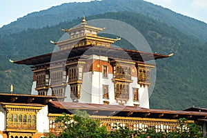 The Dzong Monastery in Bhutan Himalayas mountain