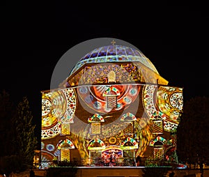 Dzsami Pecs before Christams with light painting