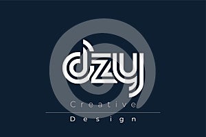 DZY Creative Unique Modern Letter Logo Design