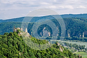 Dürnstein rock in Wachau valley