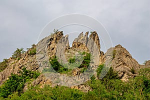 Dürnstein rock in Wachau valley