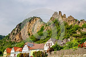 Dürnstein rock in Wachau valley