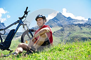 E Bike Bicycle In Austria. Mountain Ebike