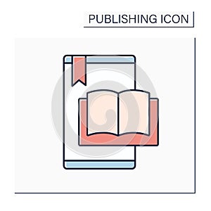 E-book color icon