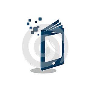 E-book Logo Design Vector digital technology vector