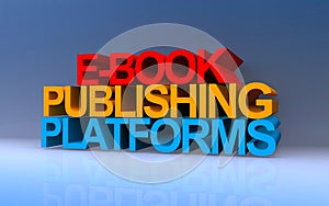 e-book publishing platforms on blue