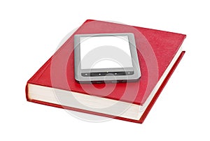 E-book reader and book