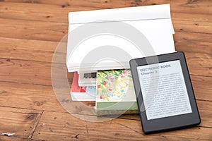 E-Book Reader with copy space