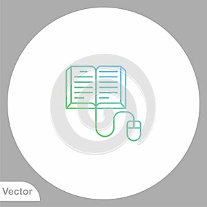 E-book vector icon sign symbol