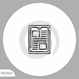 E-book vector icon sign symbol