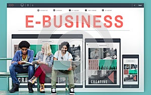 E-business E-commerce Business Responsive Design Concept