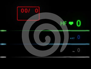 E.C.G Monitor - Without Pulse - Without grid - 4K