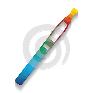 E-cigarette sign. Vector. Colorful icon with bright texture of m