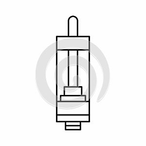 E-cigarette or vaping device icon, outline style