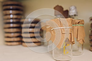 E. coli growing on a peri plate. Collected from a lettuce sample.