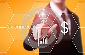 E-commerce add to cart online shopping business technology internet concept