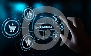 E-commerce add to cart online shopping business technology internet concept