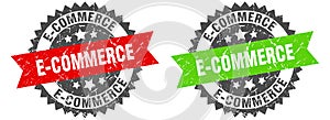e-commerce band sign. e-commerce grunge stamp set