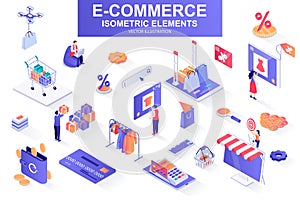 E-commerce bundle of isometric elements