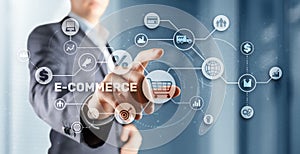 E-commerce Business Digital Marketing Concept. Electronic commerce