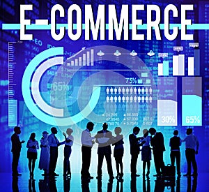 E-commerce Business Digital Marketing Networking Concept