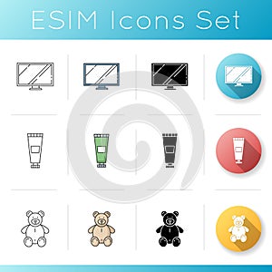 E commerce category icons set