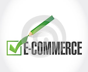 e-commerce check of approval illustration
