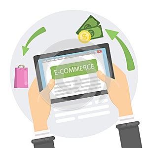 E-commerce concept illustration.