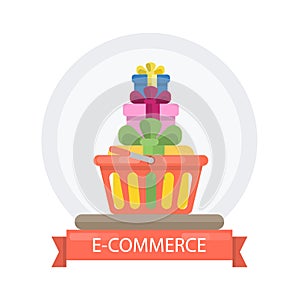 E-commerce concept illustration.