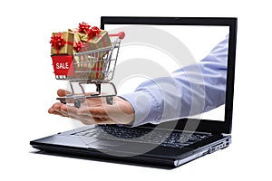 E-commerce gift shopping