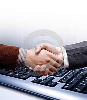 E-commerce hand shake