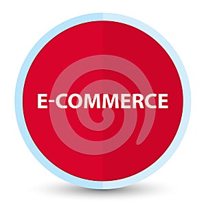 E-commerce flat prime red round button