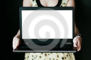 E-commerce online digital marketing laptop screen