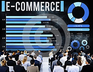 E-Commerce Online Marketing Strategy Corporate Concept