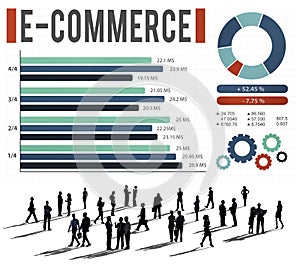 E-Commerce Online Marketing Strategy Corporate Concept