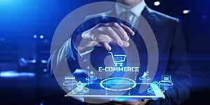 E-commerce Online shopping Business internet technology concept. photo