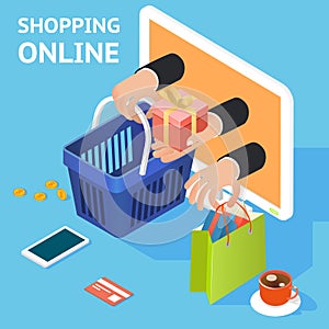 E-commerce or online shopping concept