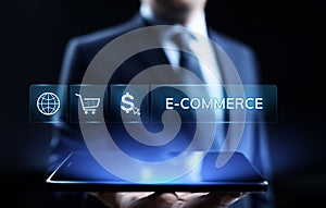 E-commerce Online Shopping Digital marketing and sales business technology concept.