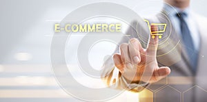 E-commerce Online Shopping Digital marketing and sales business technology concept.