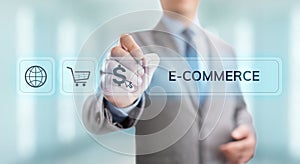 E-commerce Online Shopping Digital marketing and sales business technology concept.