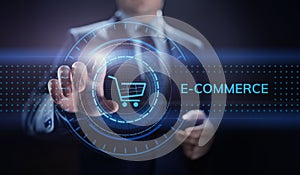 E-commerce Online Shopping Digital marketing and sales business technology concept.