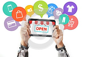 E-Commerce and online shopping, Shop open concept