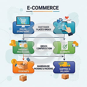 E-commerce Order Fulfillment Process Flowchart