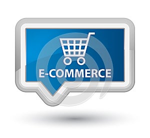 E-commerce prime blue banner button